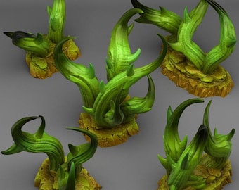 Aggressive Strange Brambles | Forest |  | RESIN | Fantasy | DnD | RPG | Tabletop Gaming Swamp Scatter Terrain | D&D |  Village City Tavern