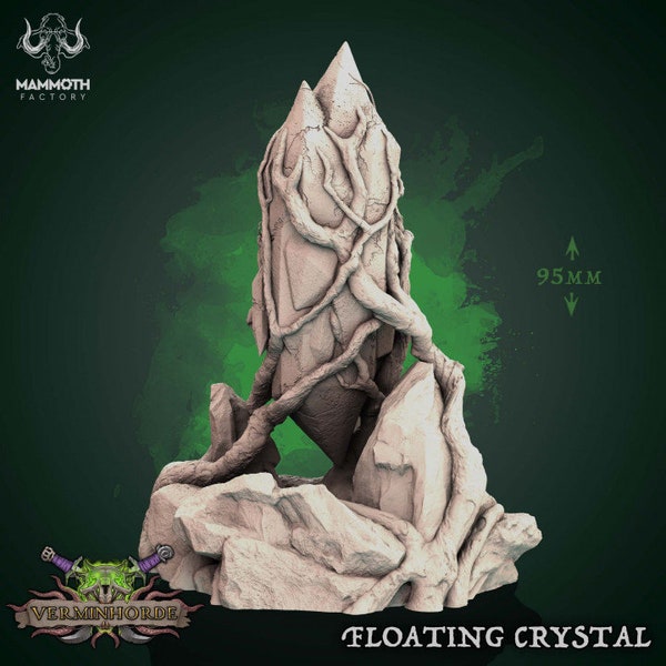 Blight Stone Floating Crystal Dungeons and Dragons Pathfinder Wargames Frostgrave  Miniature Verminhorde  D&D 5e  Pathfinder Terrain