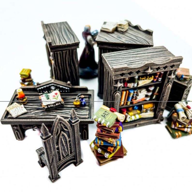 Dnd Library Small Medieval Library Reading Corner L Merchant Shop Dungeons & Dragons ...