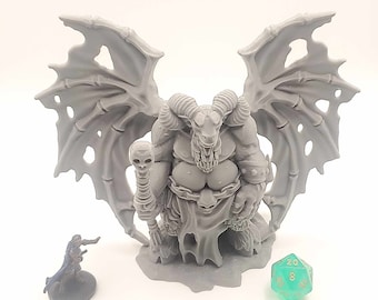 Huge 28mm miniature Orcus for Dungeons & Dragons, Pathfinder, sculpture, any of your favorite role playing game scenerios