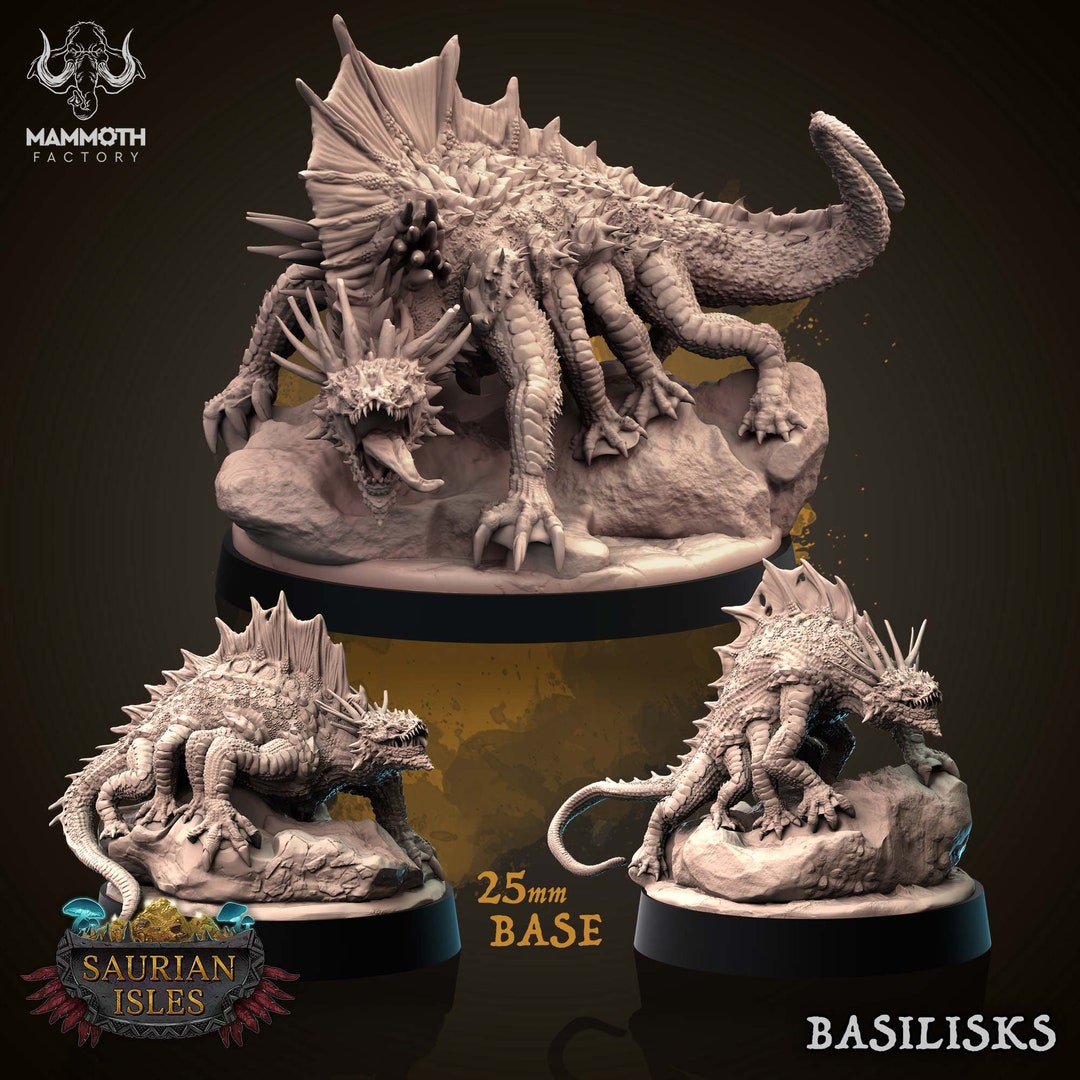 Basilisk D&D 5e Dungeons and Dragons Pathfinder Fantasy RPG Tabletop Games