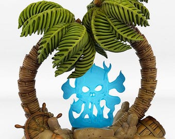Pirate Island Portal | Forest | RESIN | Fantasy | DnD | RPG | Tabletop Gaming | Noble Elf Scatter Terrain | D&D | Castle Village City Tavern