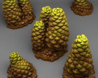 Pinecone Aberration Set | Forest | RESIN | Fantasy | DnD | RPG | Tabletop Gaming | Tree Scatter Terrain | D&D | Village City Tavern Swamp