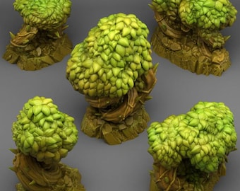 Magical Bramble Tree Set | Forest | RESIN | Fantasy | DnD | RPG | Tabletop Gaming | Tree Scatter Terrain | D&D | Castle Village Tavern Swamp