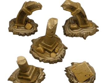 Sci-Fi Stargate Ruins Set | Forest |  | RESIN | Fantasy | DnD | RPG | Tabletop Gaming Swamp Scatter Terrain | D&D |  Village City Tavern