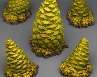 Giant Pinecone Set | Forest | RESIN | Fantasy | DnD | RPG | Tabletop Gaming | Tree Scatter Terrain | D&D | Village City Tavern Swamp