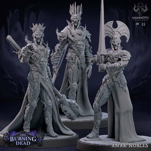 Anak Noble | Mammoth Factory | The Burning Dead | RESIN | Fantasy | DnD | RPG | Tabletop | Gaming Miniature | Monster | Undead | Large