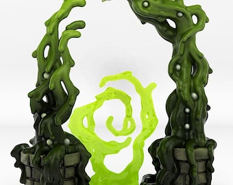 Ooze Portal | Forest | RESIN | Fantasy | DnD | RPG | Tabletop Gaming | Noble Elf Scatter Terrain | D&D | Castle Village City Tavern