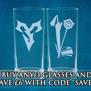 Final Fantasy X Etched Glasses