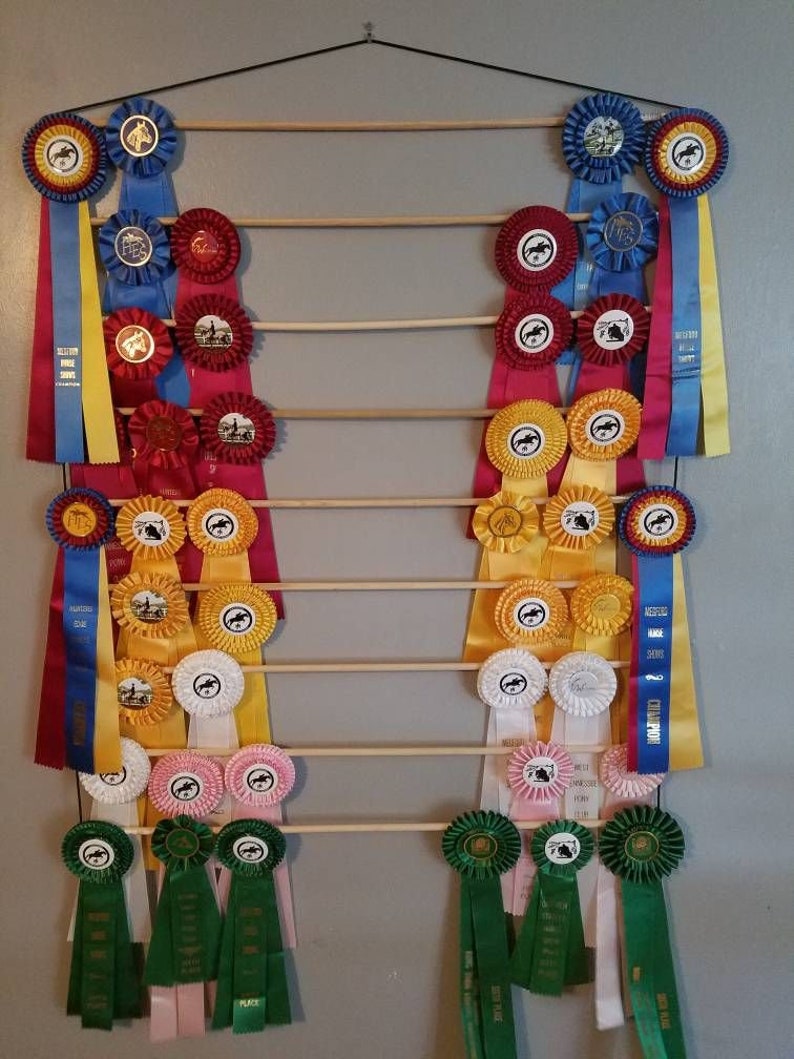 Horse Show Award Ribbon Display AQHA western Equestrian Etsy