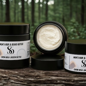 All-Natural Beard and Hair Butter: Organic Men&#39;s Grooming Balm