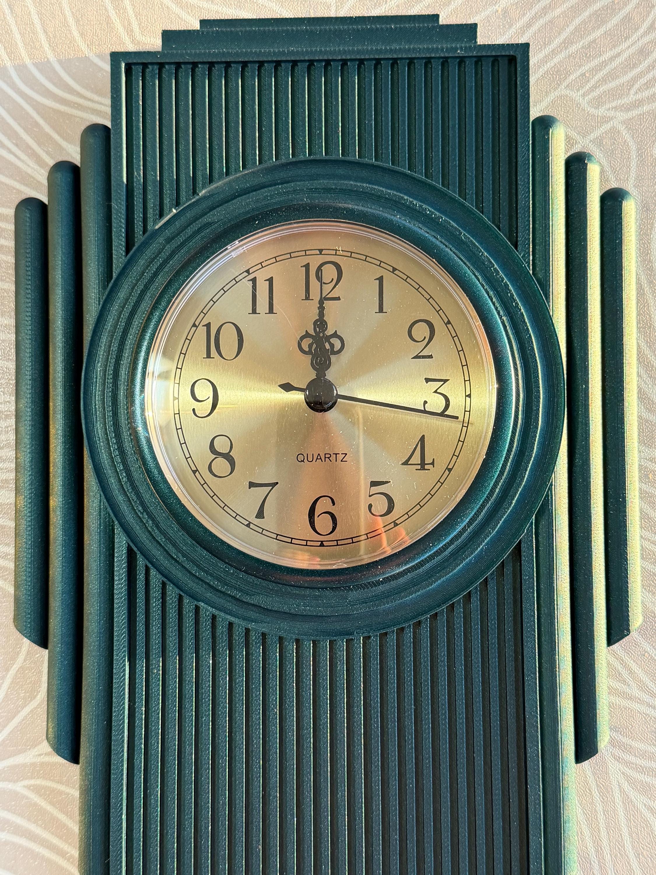 1920s Art Deco Inspired Linear Wall Clock, Handcrafted, Limited Run - Etsy
