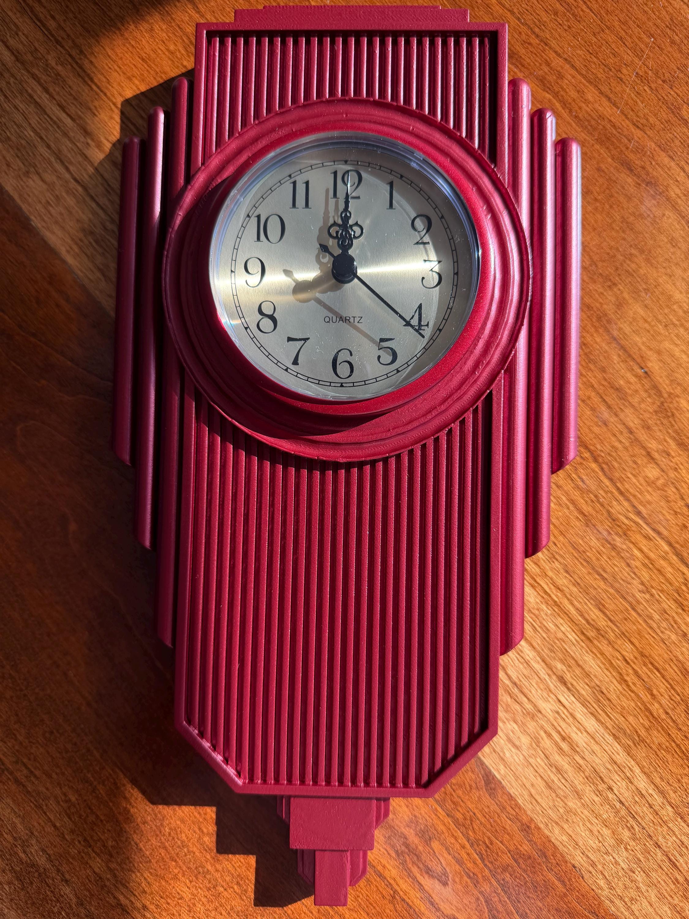 1920s Art Deco Inspired Linear Wall Clock, Handcrafted, Limited Run - Etsy