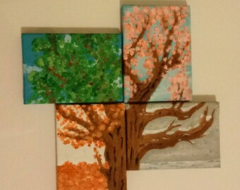 4 Piece Painting Etsy