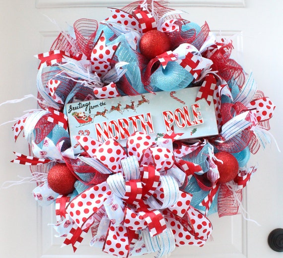 Santa North Pole Ribbon Santa North Pole Ribbon