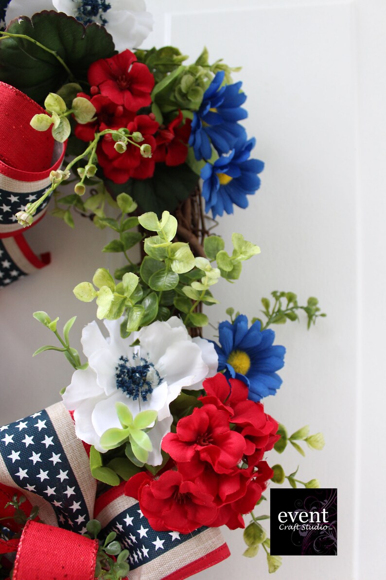 Patriotic Wreath 4th Of July Wreath For Front Door Memorial Day Wreath For Front Door Flag Day Barbecue Wreath Fourth Of July Wreath Wreaths Wreaths Door Hangers Lifepharmafze Com