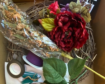 DIY Wreath Kit, Fall Wreath Kit, Complete Wreath Kit, Elegant Fall Wreath