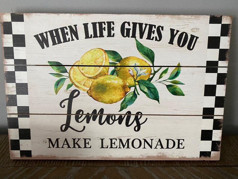 Mini Wreath Kit, Lemon Welcome Wreath, When Life Gives You Lemons, Farmhouse Wreath Inside, Fruit Wreath image 10