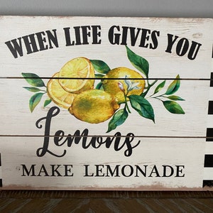 Mini Wreath Kit, Lemon Welcome Wreath, When Life Gives You Lemons, Farmhouse Wreath Inside, Fruit Wreath image 2