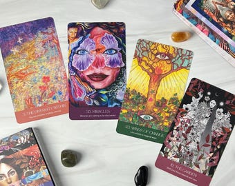 Unity Oracle Deck | This oracle cards deck has 50 oracle cards and guidebook