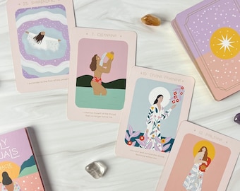 Daily Rituals Oracle Deck: 36 Affirmation Cards & Guidebook
