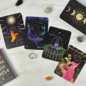 Cosmic Magic Oracle Deck | This oracle cards deck has 44 oracle cards and guidebook
