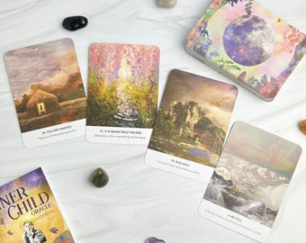 Inner Child Oracle Deck | This oracle divination set has 44 oracle cards and guidebook