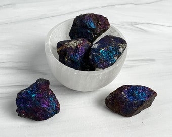 Peacock Ore raw crystals | healing crystals joy, happiness, reflection, and stress relief