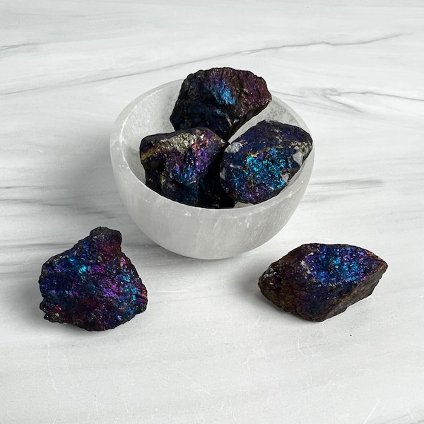 Peacock Ore raw crystals | healing crystals joy, happiness, reflection, and stress relief