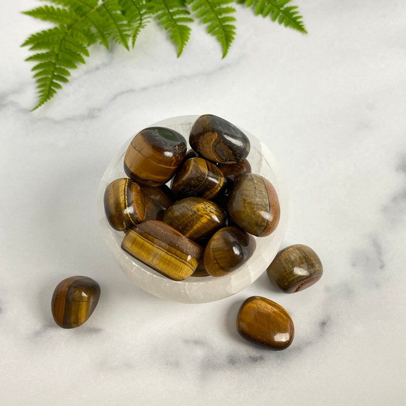 Healing Crystals Minerals and Crystals Solar Plexus Chakra Tumbled Stone Pocket Stone Balancing Crystals Tigers Eye Natural Crystal