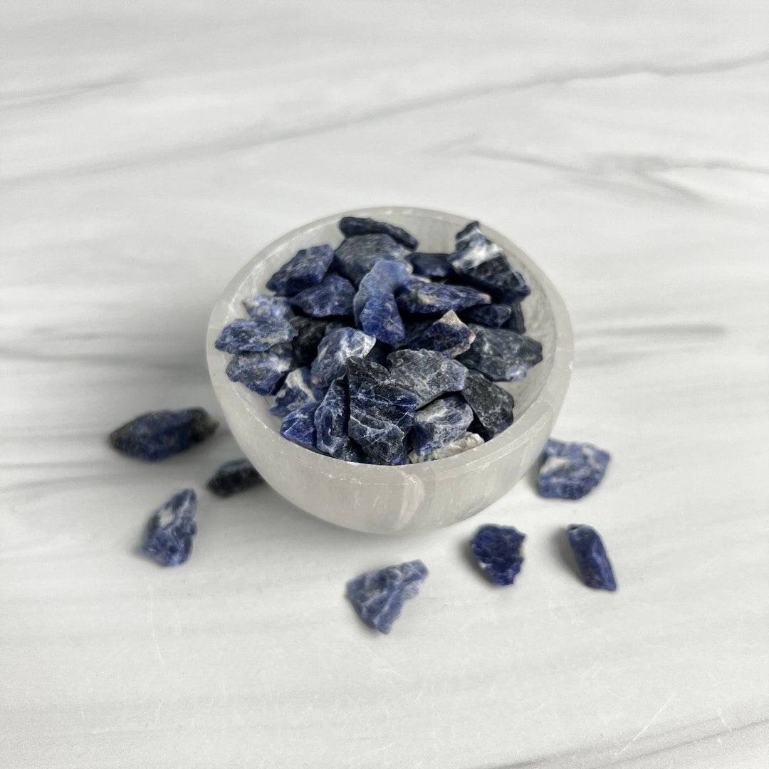 Sodalite Raw Crystals Bulk These Small Healing Crystals Work Great for Crystal Grids, Crystal