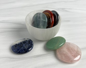 Crystal soothing stones | Healing crystals great for stress relief, fidget, pocket stone, worry stones