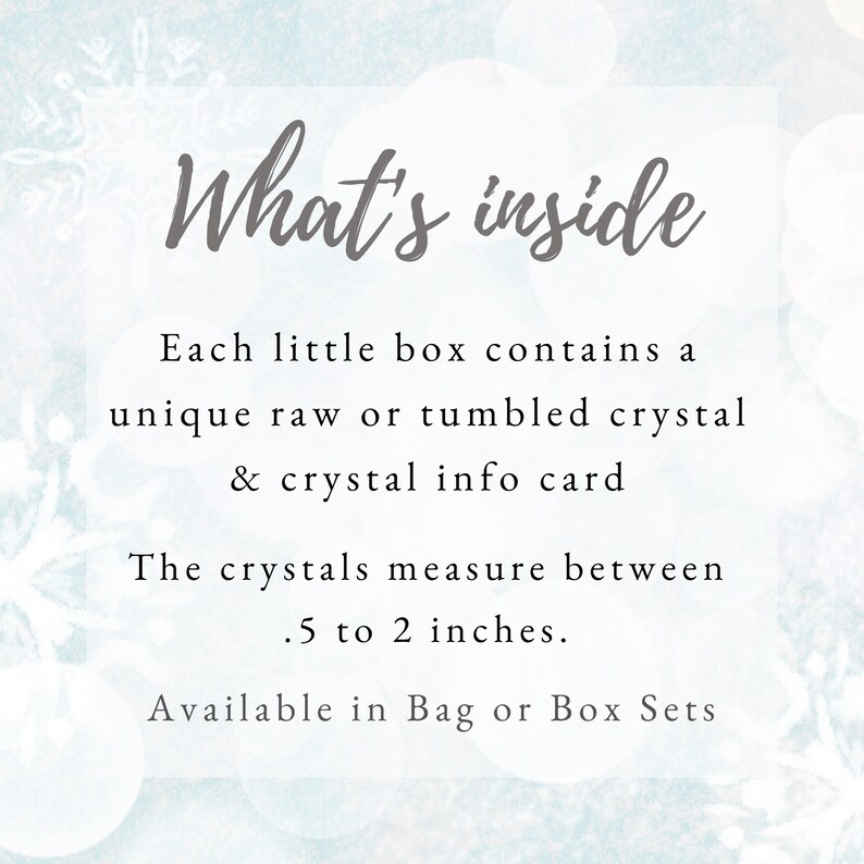 Crystal Advent Calendar for adults and teens Countdown with this crystal mystery box Box or Refill sets available 12, 24 or 25 days image 4