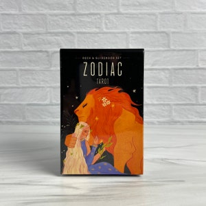 O baralho de tarô do Zodíaco | Este baralho de tarô tem 78 cartas de tarô e um guia