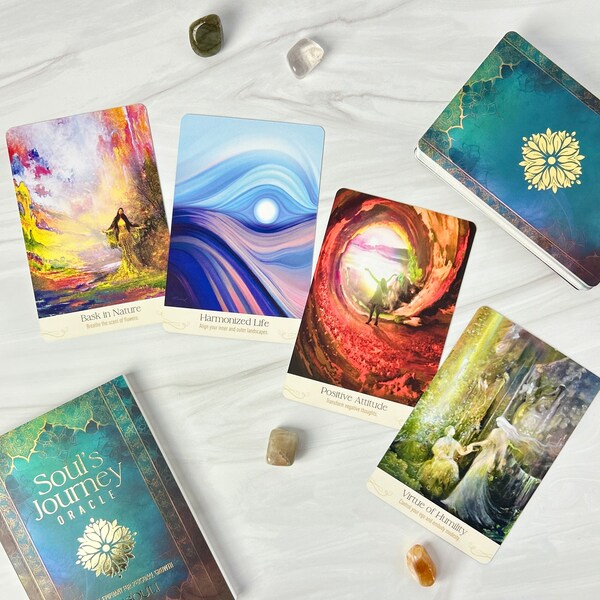 Soul’s Journey Oracle Oracle Deck | This oracle divination set has 44 oracle cards and guidebook