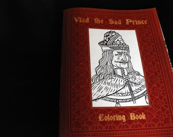 Vlad the Sad Prince, a Coloring Book for Adults