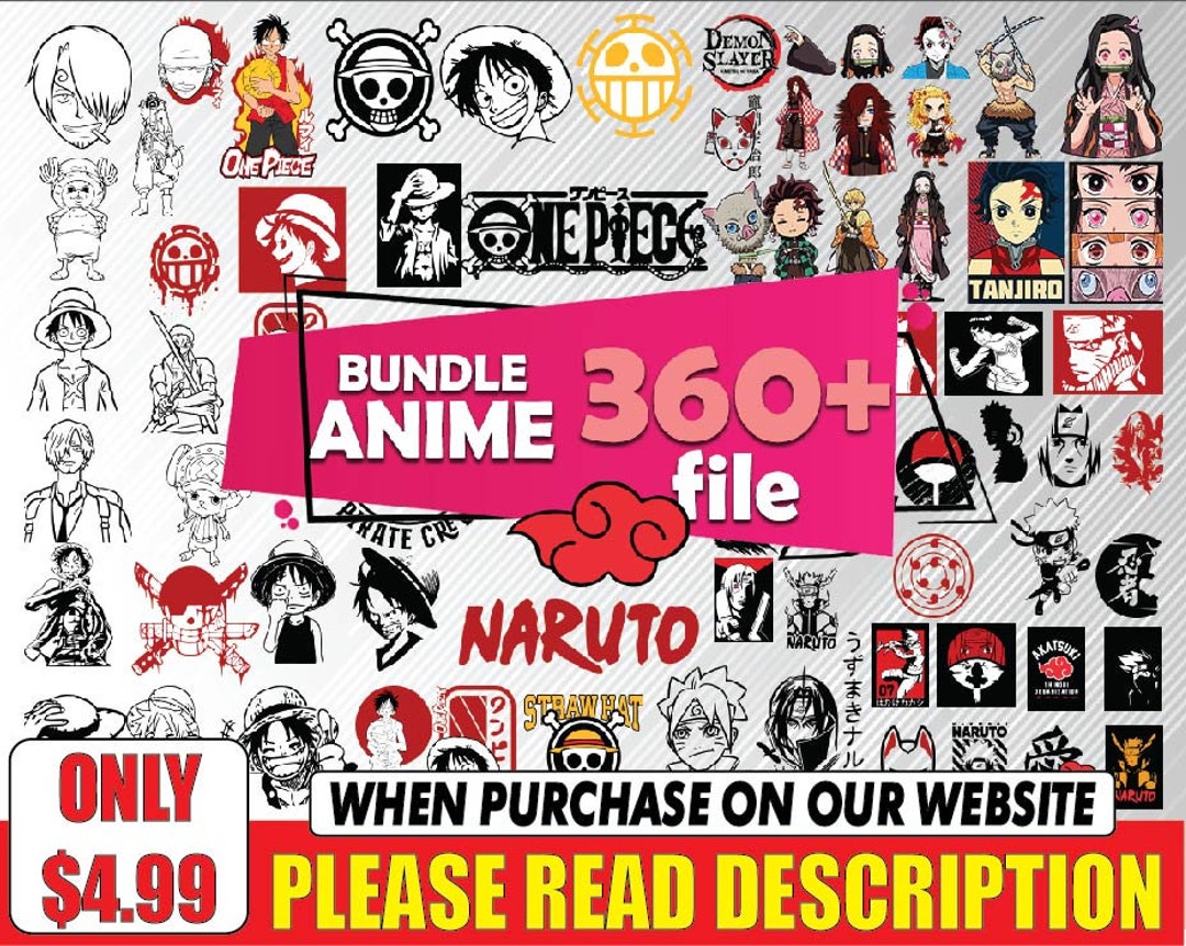 Bundle 360 Files Anime Svg Anime Svg Anime Svg Cricut Demon - Etsy