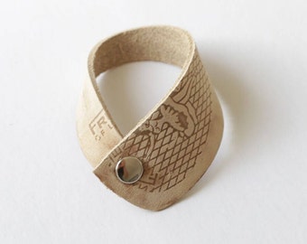 Bracelet Solewrap (bracelet réversible, recyclé, en cuir ou en daim issu de pointes usagées ; fabriqué à New York)