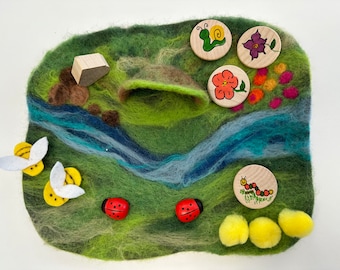 Small World Play - Needle Felted Play Mat
