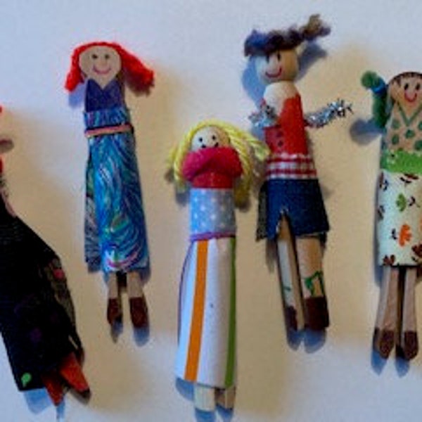 Clothespin Dolls Craft Kit