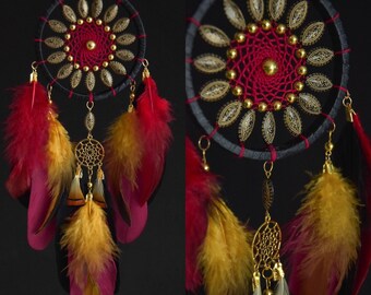 Dragon Fire Dreamcatcher, Birthday Gift, Dream Catcher for Car