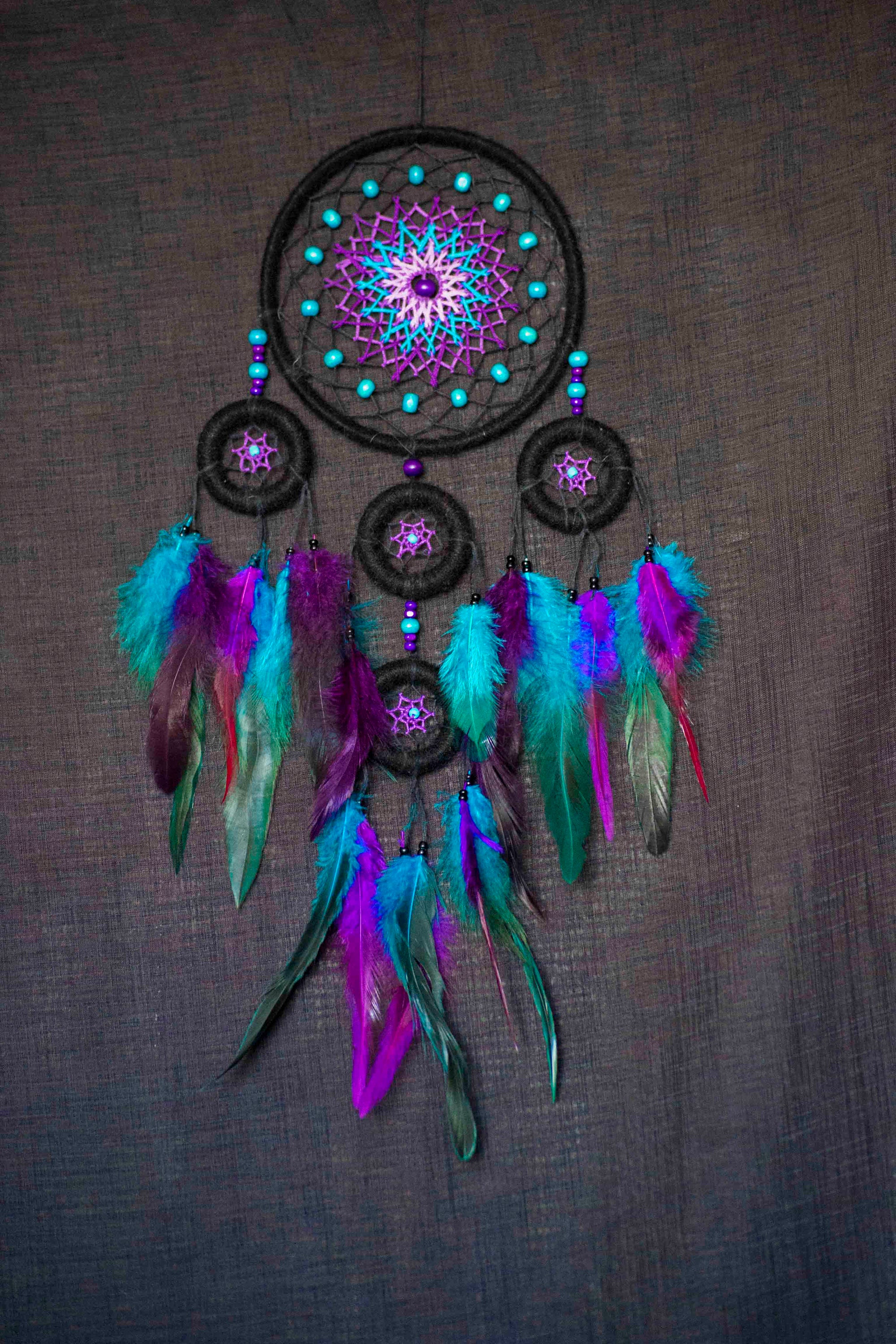 Galaxy Dream Catcher Nursery Dreamcatcher Blue and Violet Dream