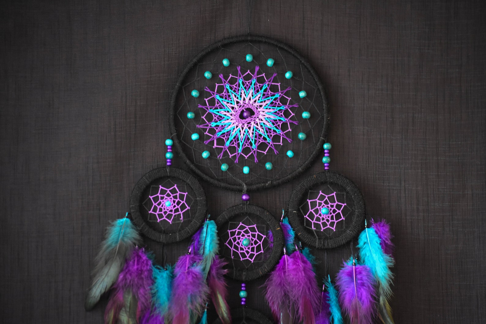 Galaxy Dream Catcher Large Dreamcatcher Nursery Dreamcatcher Etsy Canada