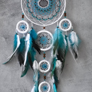 Turquoise Dream Catcher Light Blue Christmas Gift Large Dreamcatcher ...