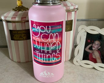 Recovery Stickers, Water  bottle Sticker, Waterproof Sticker, You Can Do Hard Things
