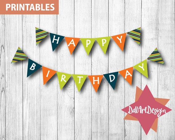 Joyful Birthday banners - printable birthday banner, birthday props, electronic obtain banner image about Printable Birthday Banners identified as Satisfied Birthday banners - printable birthday banner, birthday props, electronic down load banner