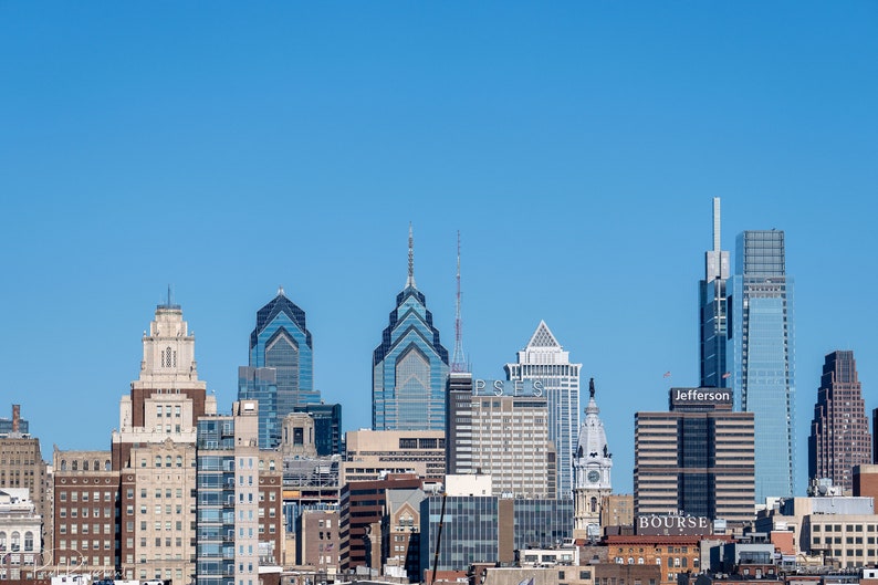 Philly skyline from Camden image 1