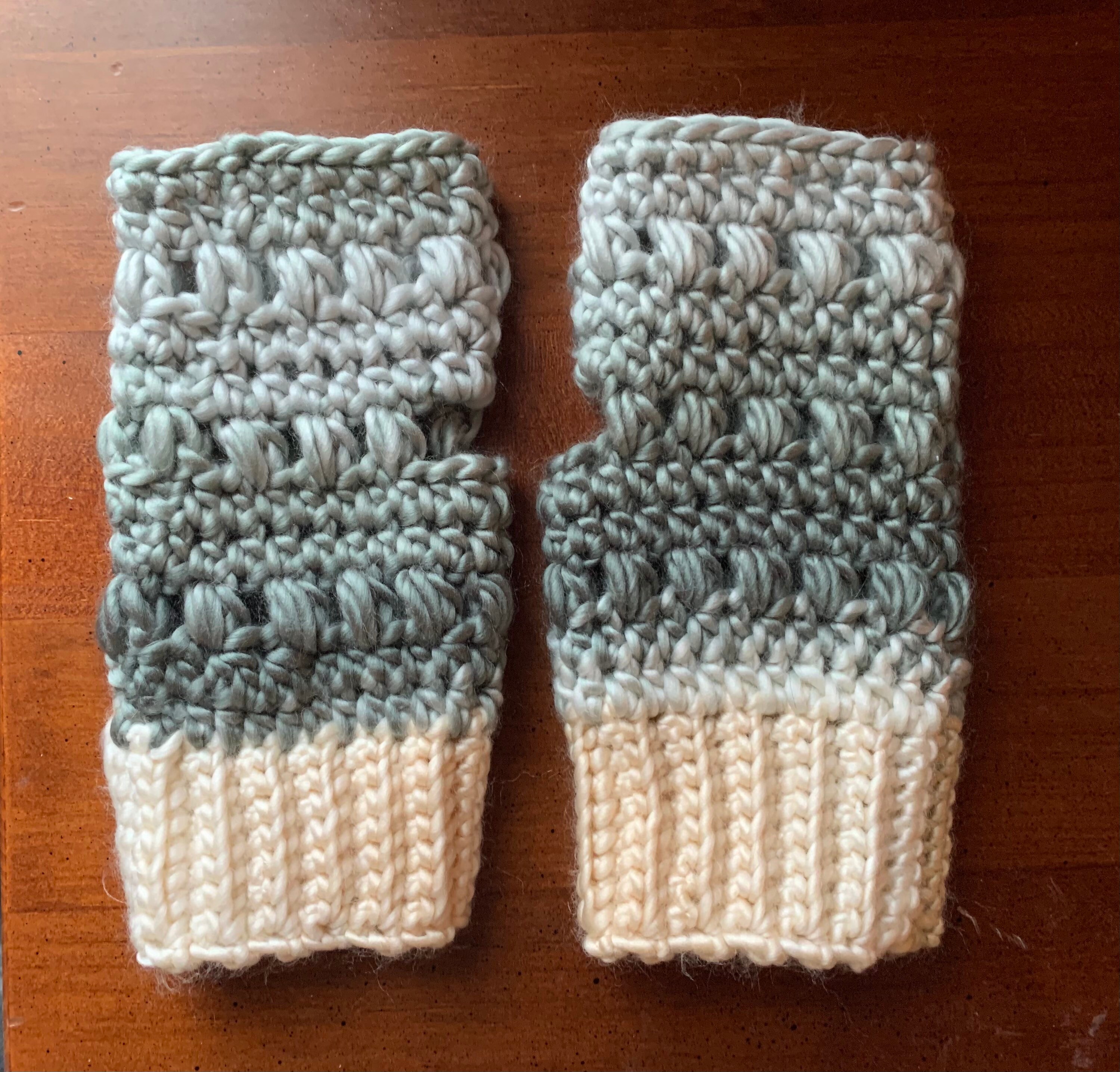 Marshmallow Puff Fingerless Gloves Etsy UK
