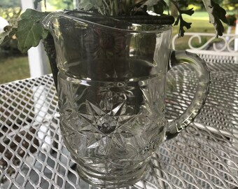 Vintage Cut Glass Creamer