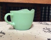 Fire King Jade-ite Creamer quot Jane Ray quot